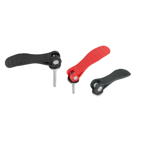 K0646 Inch - Cam Levers With Plastic Handle and Parts In Steel And Stainless Steel