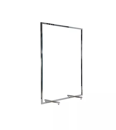 4ft Chrome Floor Hanging Clothes Rail