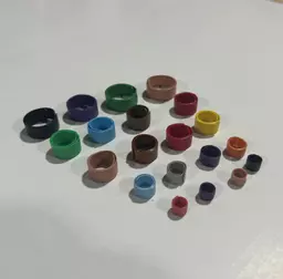 Flat Band Poultry Leg Rings Various Sizes