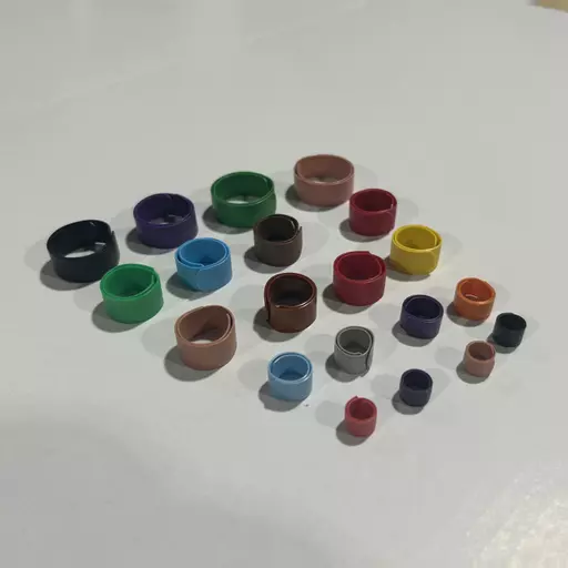 Poultry Rings Flat Band | Pack of 10 | Various Sizes