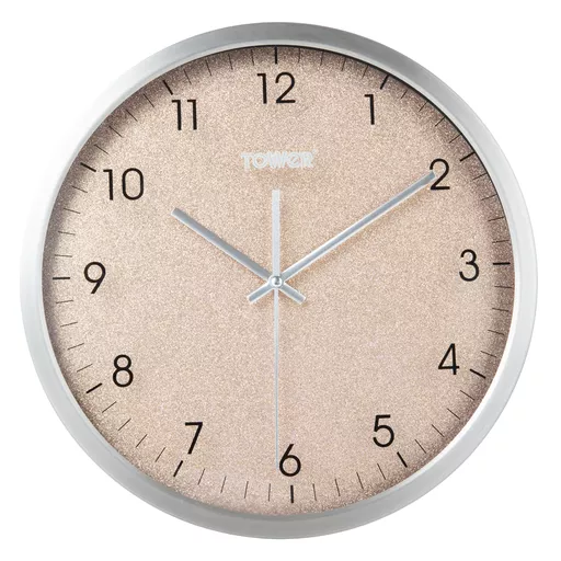 Glitz 30cm Wall Clock Blush