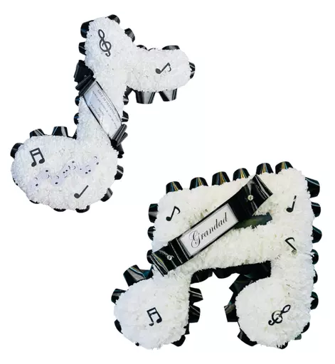 Music Note Tribute - Single or Double Note style - any colour