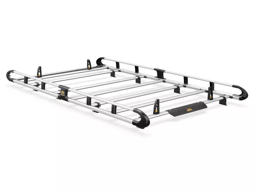 Vauxhall Vivaro 2014-2019 L1, H1 Twin Rear Doors - ULTI Rack+ (Aluminium) - 6 Bar Roof Rack