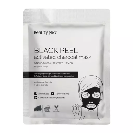 BeautyPro Black Peel Charcoal Mask 3 x 7ml