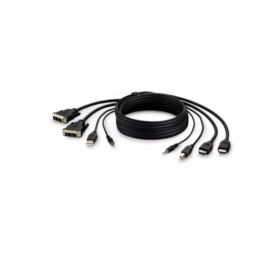 Belkin F1DN2CCBL-DH-6 KVM cable Black 1.8 m