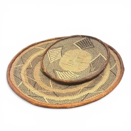 Pair of Woven Baskets