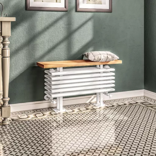 Imperia 6 Column Bench Radiator 480 x 850mm Gloss White