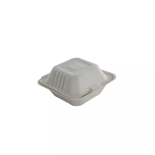 6 x 6" Bagasse Burger Box