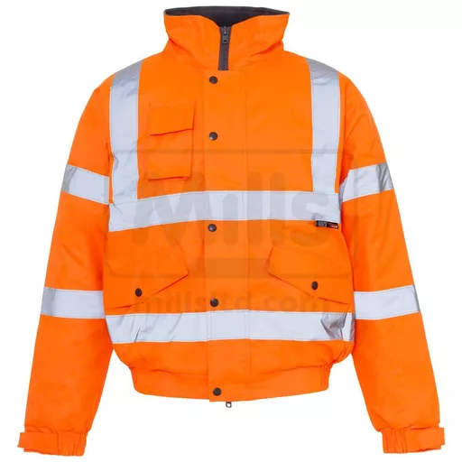Hi Vis Bomber Jacket - Orange