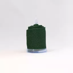 Green  knitted tie