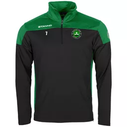 WantageTownFC_PrideQuarterZip_Number_Black_Green_Front.png
