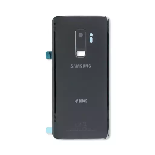 Back Cover w/ Camera Lens (Service Pack) (Black) - Galaxy S9+ (G965) Duos