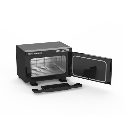 SkinMate Small Hot Towel Cabinet Black