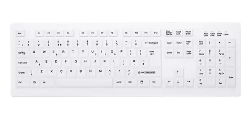 CHERRY AK-C8100F-FUS-W/UK keyboard RF Wireless QWERTY UK English White