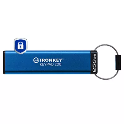 Kingston Technology IronKey 256GB Keypad 200, FIPS 140-3 Lvl 3 (Pending) AES-256 Encrypted