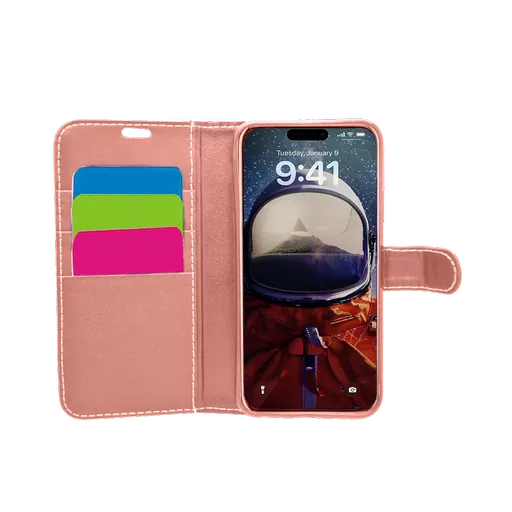 Wallet for iPhone 17 - Rose Gold