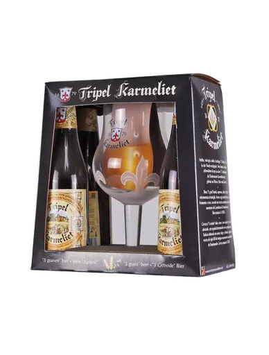 Tripel Karmeliet Gift Pack 4x33cl + 1glass
