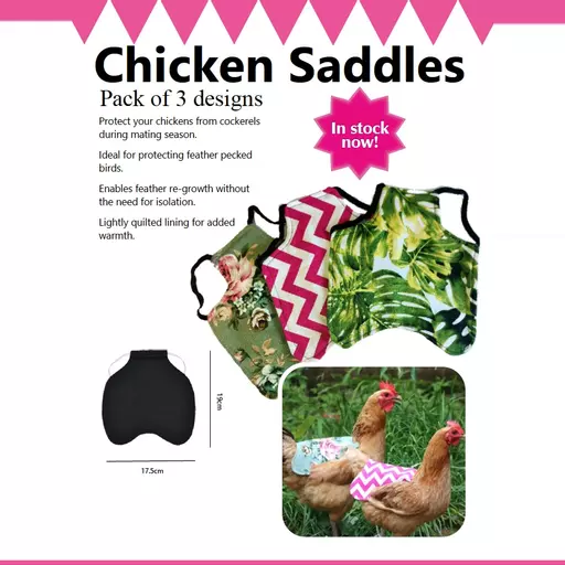 Stockshop Chicken Saddles (Pack of 3)