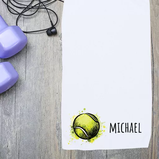 Personalised Sports Towel - Tennis