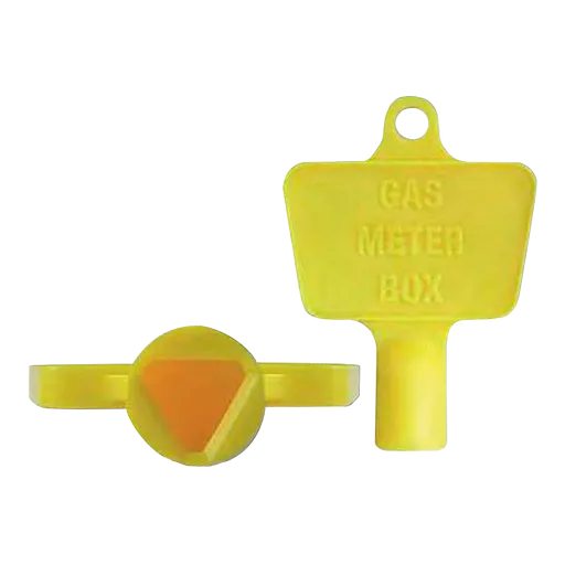 ASEC Yellow Plastic Meter Box Key