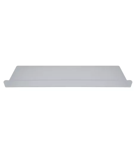 Perspex Slatwall Shelf with Lip - 60cm x 20cm (Shelf brackets NOT included)