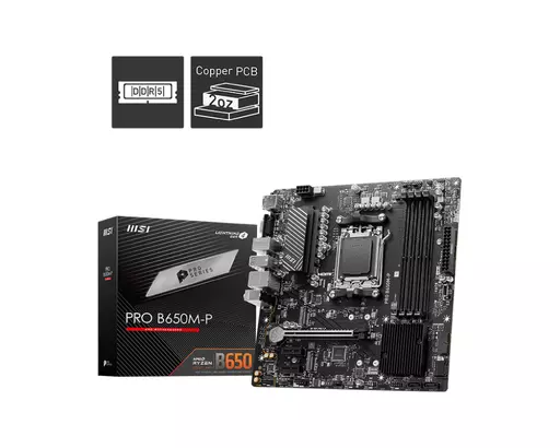 MSI PRO B650M-P motherboard AMD B650 Socket AM5 micro ATX