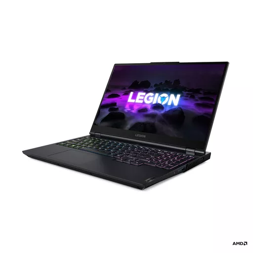 Lenovo Legion 5 15ACH6A AMD Ryzen™ 7 5800H Laptop 39.6 cm (15.6") Full HD 16 GB DDR4-SDRAM 512 GB SSD AMD Radeon RX 6600M Wi-Fi 6 (802.11ax) Windows 11 Home UK English Black