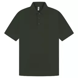 CasualClassics_ClassicRingspun190RegularFitPoloUnisexC101_ForestGreen_Front.png