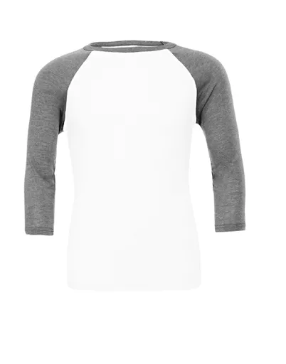Canvas Unisex 3/4 Sleeve Baseball Tee