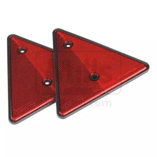 Rear Reflective Red Triangle - Pair