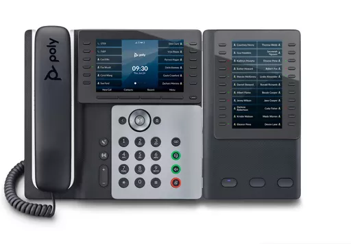 POLY Edge E500 IP Phone and PoE-enabled