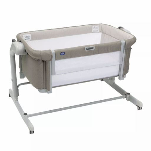 Chicco Taupe Next2me Magic Evo Bedside Crib In