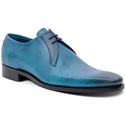 Barker Shoes. Derwent - Blue Calf Hatch Effect