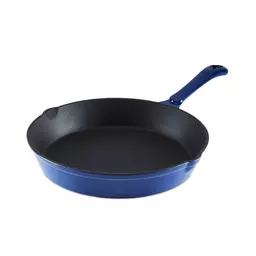 Better Homes & Gardens Enameled Cast Iron Fry Pan, Blue 