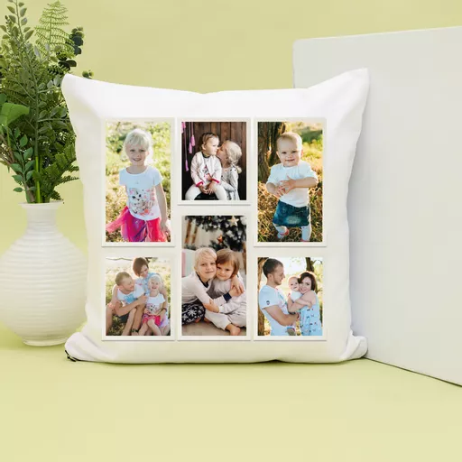 Personalised 6 Photo Cushion
