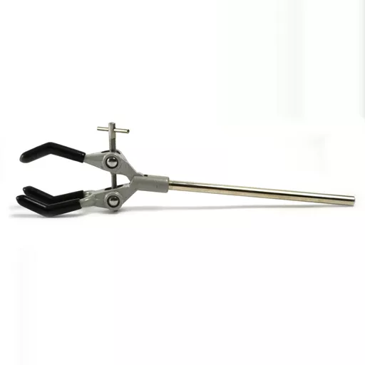 Clamps to hold object up to 90 mm diameter, corrosion resistant.