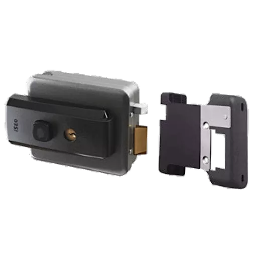 ISEO Serie 5 Electric Rim Lock 51N External Opening With Reversible Latch