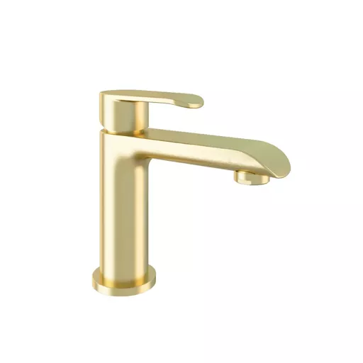 Lyneham Basin Mono Tap with Waste - Brushed Brass