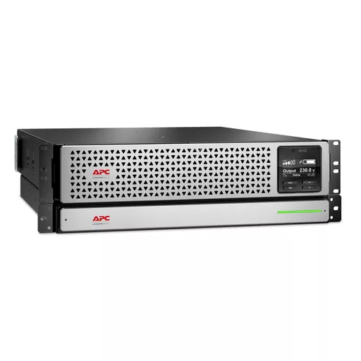 APC Smart-UPS On-Line, 3kVA, Rackmount 3U, 230V, 6x C13+2x C19 IEC outlets, Network Card,Extended runtime, W/ rail kit,W/ Lithium-ion external battery