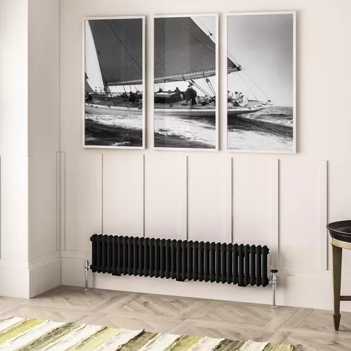 Imperia 2 Column Radiator 300 x 1460mm Matt Black