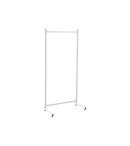 2000mm x 1000mm Wide White L Leg Gondola Bundle - No Shelves