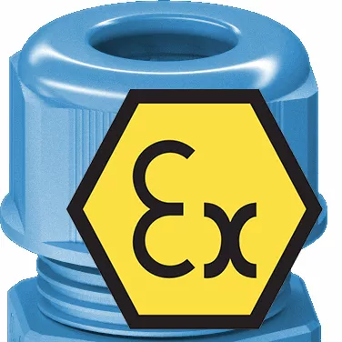 Nylon ATEX Exe Glands Metric - Blue