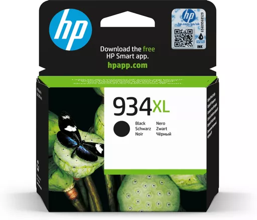 HP C2P23AE/934XL Ink cartridge black high-capacity, 1K pages ISO/IEC 24711 25.5ml for HP OfficeJet Pro 6230