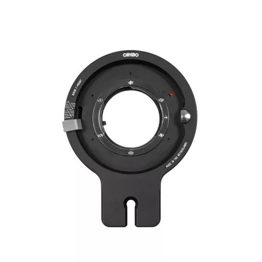 Cambo Lensplate with Nikon F-lens bayonet (black finish)