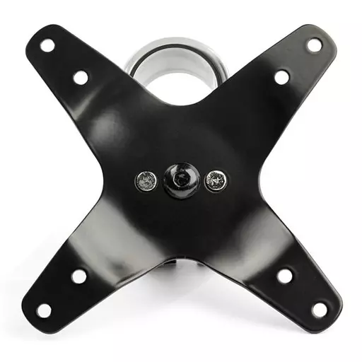StarTech.com Desk Mount Quad Monitor Arm – Premium Articulating VESA 4 Monitor Mount 2x2 up to 30" – Ergonomic Height Adjustable Pole Mount - Tilt/Swivel/Rotate - C-Clamp/Grommet - Silver