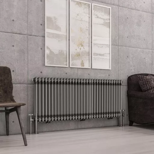 Imperia 2 Column Radiator 600 x 1460mm Bare Metal