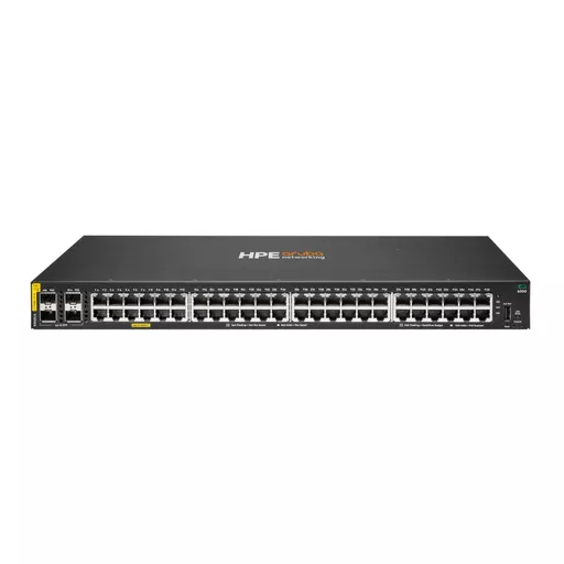 HPE Aruba Networking CX 6000 48G Class4 PoE 4SFP 370W Switch