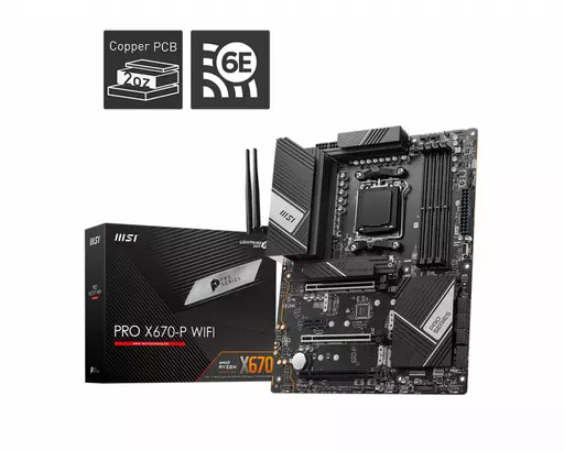 MSI PRO X670-P WIFI motherboard AMD X670 Socket AM5 ATX