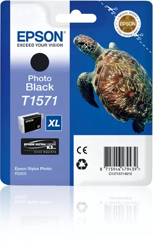 Epson C13T15714010/T1571 Ink cartridge foto black 25,9ml for Epson Stylus Photo R 3000