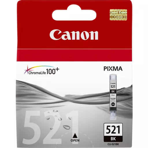 Canon 2933B001/CLI-521BK Ink cartridge foto black, 1.25K pages ISO/IEC 24711 690 Photos 9ml for Canon Pixma IP 3600/MP 980